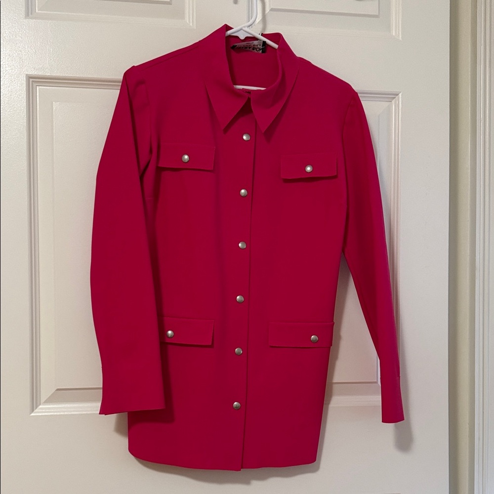 Chiara Boni Fuchsia Utility Jacket